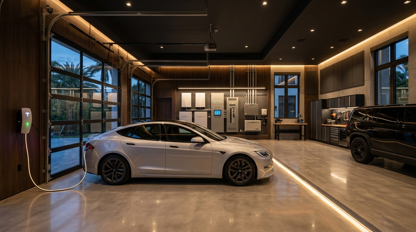 Luxury DeLand Estate EV Charger and Generator Setup